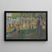 Studie for En søndag eftermiddag på Île de la Grande Jatte - Georges Seurat — indrammet kunstværk på væggen