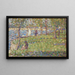 Studie for La Grande Jatte - Georges Seurat — indrammet kunstværk på væggen