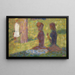Studie af figurer til La Grande Jatte - Georges Seurat — indrammet kunstværk på væggen