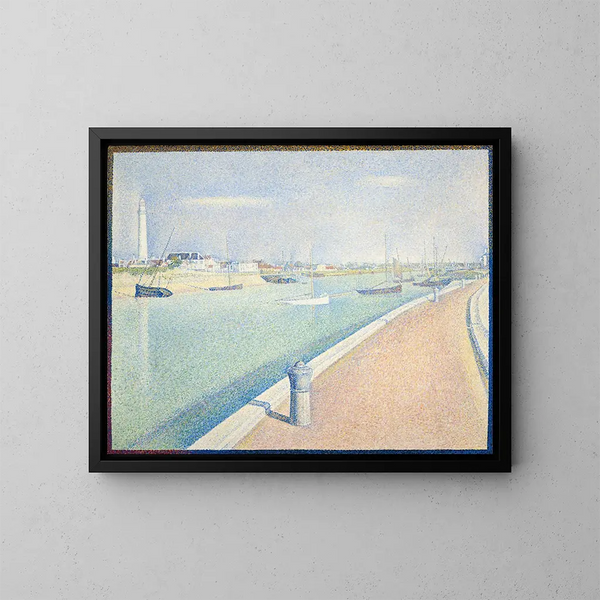 Le canal de Gravelines Petit Fort Philippe - Georges Seurat — indrammet kunstværk på væggen
