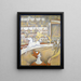 Le Cirque - Georges Seurat — indrammet kunstværk på væggen