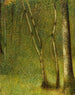 La Forêt de Pontaubert - Georges Seurat — visning af kunstværket