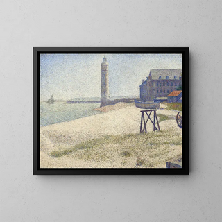Le phare de Honfleur - Georges Seurat — indrammet kunstværk på væggen