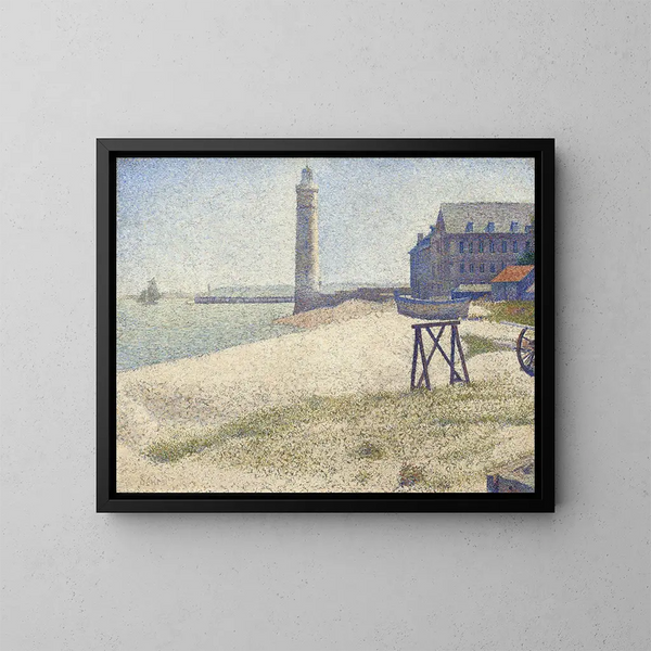 Le phare de Honfleur - Georges Seurat — indrammet kunstværk på væggen
