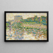 La Seine à Courbevoie - Georges Seurat — indrammet kunstværk på væggen