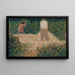 Deux stenknusere - Georges Seurat — indrammet kunstværk på væggen