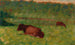 Køer på en mark - Georges Seurat Source: Tableau Vaches dans un pré - Georges Seurat | Reproduction — visning af kunstværket