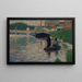 Vue de la Seine - Georges Seurat — indrammet kunstværk på væggen