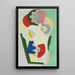 Bouquet de fleurs - Georges Valmier — indrammet kunstværk på væggen
