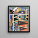 Collection décors et couleurs Pl03 - Georges Valmier — indrammet kunstværk på væggen
