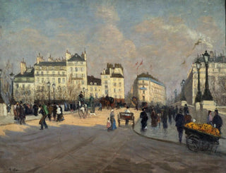 Vue du Pont-Neuf - Georges-Émile Carette — visning af kunstværket
