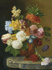 et maleri af en stilleben med roser, peoner, tulipaner, påskeliljer, nelliker og andre blomster i en vase - Georgius Jacobus Johannes van Os — visning af kunstværket