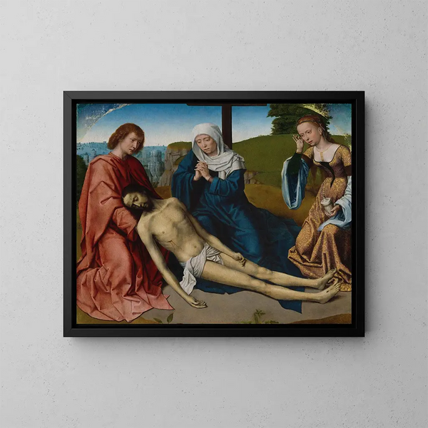Lamentation over Christ's Body - Gerard David — indrammet kunstværk på væggen