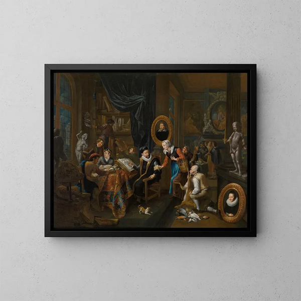 Le Collectionneur - Gerard Thomas — indrammet kunstværk på væggen
