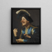 En violinist der griner - Gerard van Honthorst — indrammet kunstværk på væggen