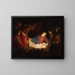 Adoration des bergers - Gerard van Honthorst — indrammet kunstværk på væggen