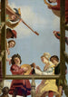 Gruppe musik på en balkon - Gerard van Honthorst — visning af kunstværket