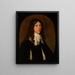 Portrait af Willem van Beveren 1624-1672 - Gerard van Honthorst — indrammet kunstværk på væggen