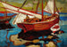 Bateaux de pêche dans le port - Gerassim Semenovich Golovkov — visning af kunstværket