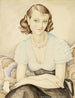 Portrait af en ung kvinde - Gerda Wegener — visning af kunstværket