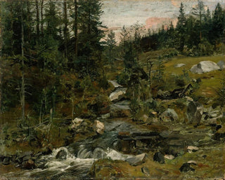 Ruisseau au crépuscule - Gerhard Munthe — visning af kunstværket