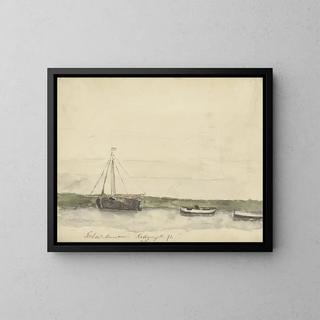 Gerhard Munthe - Schepen in de haven te Katwijk aan Zee.webp