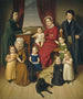 En kunstner og hans familie - Tysk skole — visning af kunstværket