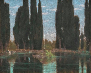 Gerolamo Cairati - Der Zypressenteich in der Villa Falconieri.webp