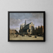 Le marché à Haarlem - Gerrit Adriaensz Berckheyde — indrammet kunstværk på væggen
