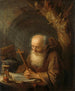 En eremit - Gerrit Dou — visning af kunstværket