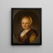 En ung kvinde - Gerrit Dou — indrammet kunstværk på væggen