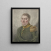 Portrait af E. W. G. Bagelaar - Gerrit Jacobus Geusendam — indrammet kunstværk på væggen