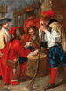 Soldater der spiller kort - Giacomo Ceruti — visning af kunstværket