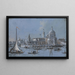 Santa Maria della Salute, Venise og Punta della Dogana - Giacomo Guardi — indrammet kunstværk på væggen