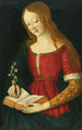 En ung dame, der skriver i en salmebog - Giacomo Pacchiarotto — visning af kunstværket