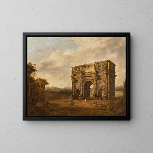 L'arc de Constantin - Giacomo van Lint — indrammet kunstværk på væggen