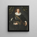 Portrait af en traditionelt identificeret herre som Sir Frederick Villiers - Gilbert Jackson — indrammet kunstværk på væggen