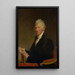 Colonel David Humphreys - Gilbert Stuart — indrammet kunstværk på væggen