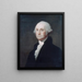 George Washington - Gilbert Stuart — indrammet kunstværk på væggen