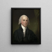 James Madison - Gilbert Stuart — indrammet kunstværk på væggen