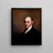 John Quincy Adams - Gilbert Stuart — indrammet kunstværk på væggen