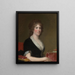 Margaret Spear Smith - Gilbert Stuart — indrammet kunstværk på væggen