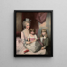 Portrait af en familie - Gilbert Stuart — indrammet kunstværk på væggen