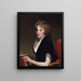 Portrait af Anne Willing Bingham - Gilbert Stuart — indrammet kunstværk på væggen