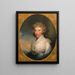 Portrait af Mme Gabriel Manigault - Gilbert Stuart — indrammet kunstværk på væggen