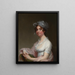 Portrait af fru Jonathan Mason - Gilbert Stuart — indrammet kunstværk på væggen