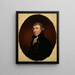 Portrait af Robert Livingston - Gilbert Stuart — indrammet kunstværk på væggen