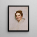 Portrait af en dame - Gilbert Stuart — indrammet kunstværk på væggen