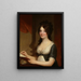 Portrait af en ung kvinde - Gilbert Stuart — indrammet kunstværk på væggen