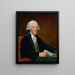 Portrait af den ærede William Brownlow - Gilbert Stuart — indrammet kunstværk på væggen